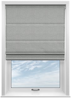 Roslin (Blackout), Lunar Grey - Motorised Roman Blind